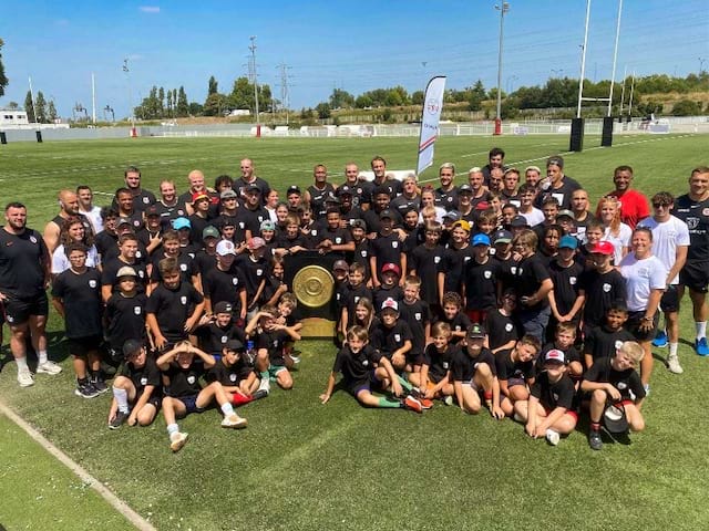 Equipe de rugby ce printemps en colo de vacances au Stade toulousain 