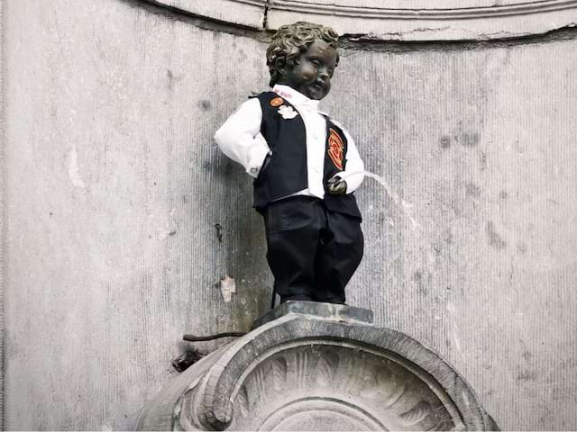 Le Manneken Pis en Belgique, que les 12-15 ans ont pu voir en colo au printemps