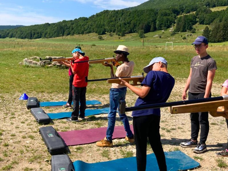 Biathlon en colo de vacances multi activités à Vassieux en Vercors