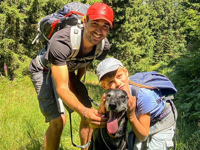 Activité cani rando en colo de vacances Montagne sports sensations ce printemps