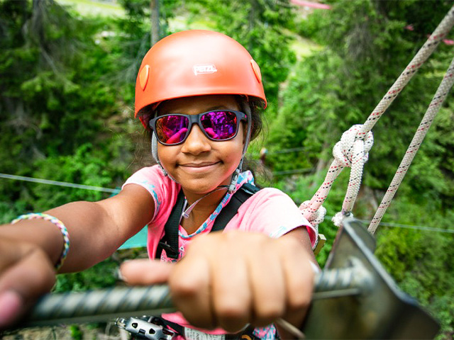 Activité escaladventure en colo de vacances ce printemps