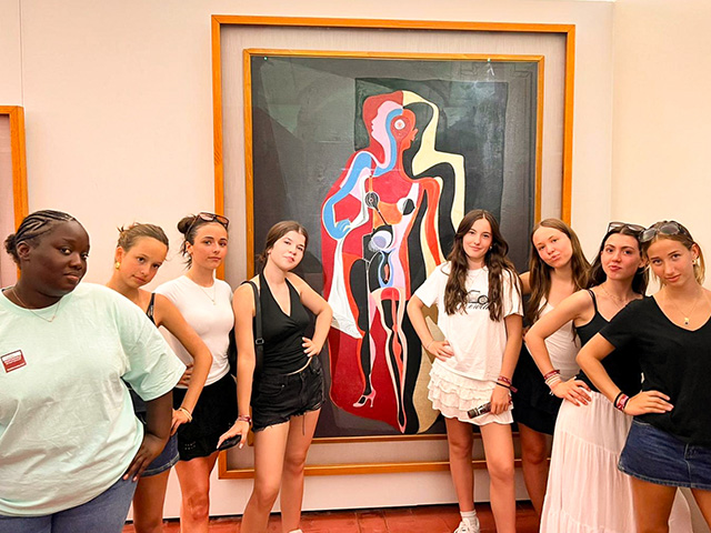 Musée Picasso en colonie de vacances ce printemps à Barcelone en Espagne ou les ados ont pu apprendre et découvrir