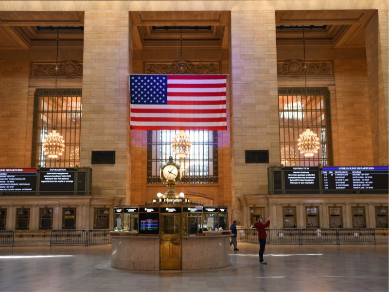 la gare centrale de New York, très célèbre mondialement