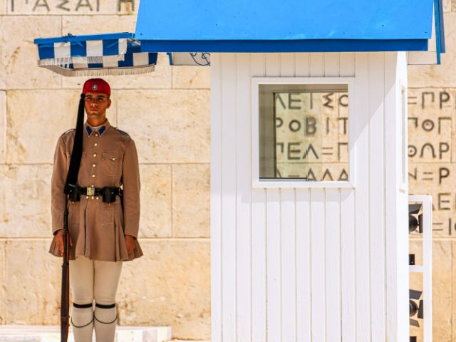 Garde du palais à Athenes