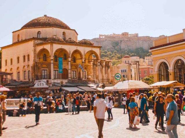 Vue sur Athenes en colo de vacances culturelle ce printemps pour ados