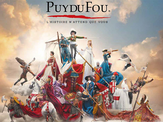 poster puy du fou parc d'attraction en vendee