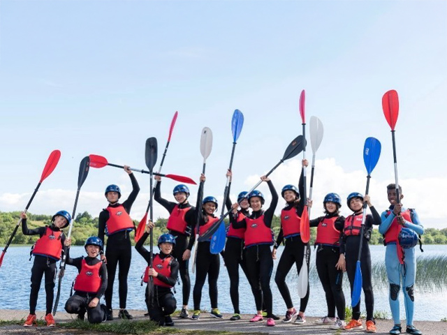 Groupe ados kayak irlande 