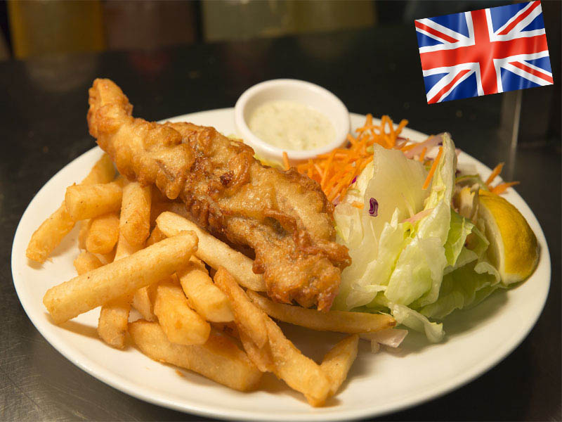 Fish and chips plat typiquement anglais
