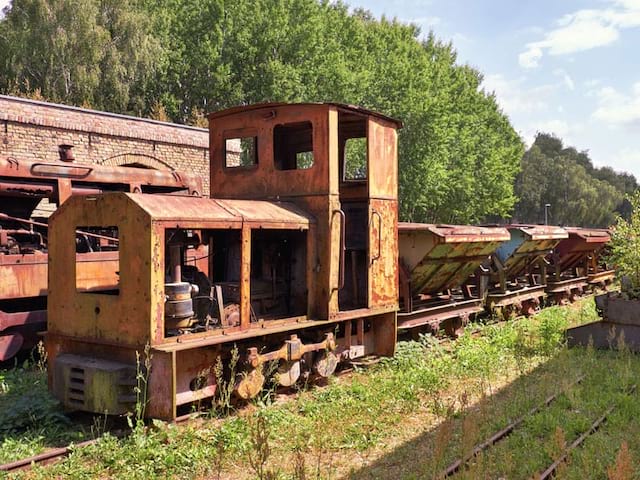 ancien train vu durant la colonie de vacances à Berlin pour ados