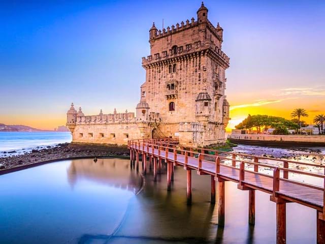 Vue sur le port de belem en colo cet automne 