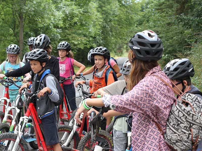 Activité vélo durant la colo de cet automne spéciale Halloween