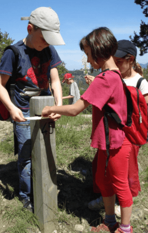 Activité course d'orientation en colonie de vacances durant la Toussaint