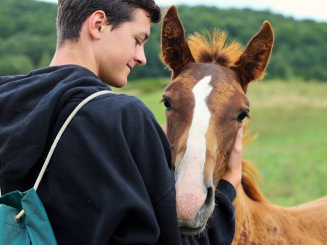 Jeune garcon ado en colo de vacances cet été