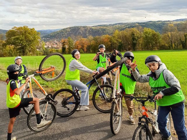Activité VTC en colo de vacances à Hauteluce