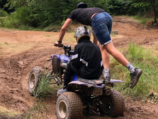 Initiation au quad en colo de vacances cet automne