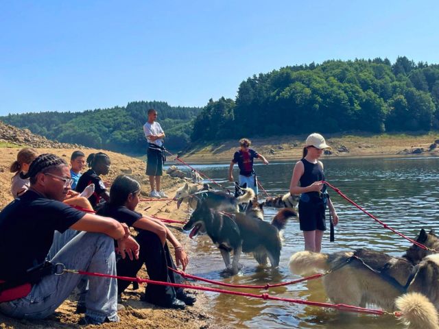 Activité cani rando en colo de vacances multi activités cet automne