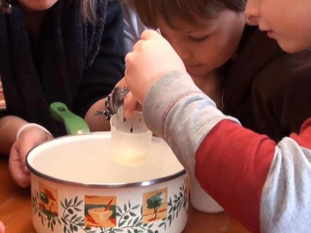 Conception de creme en colo de vacances à la ferme
