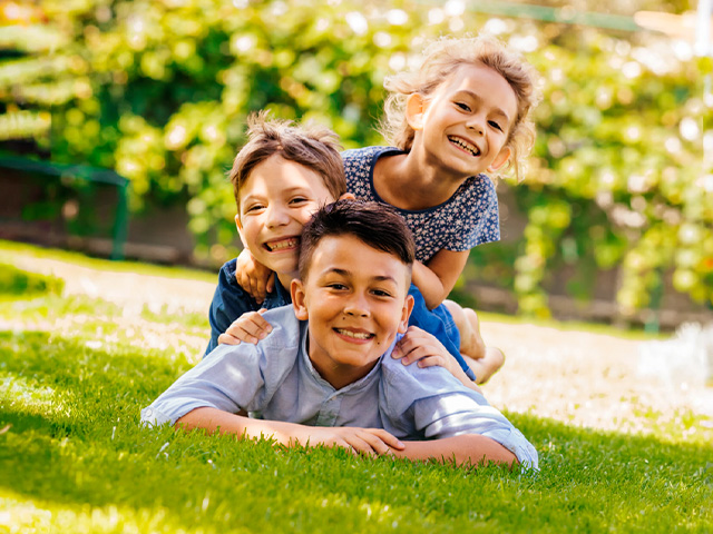 Enfants colonie de vacances automne 10 ans