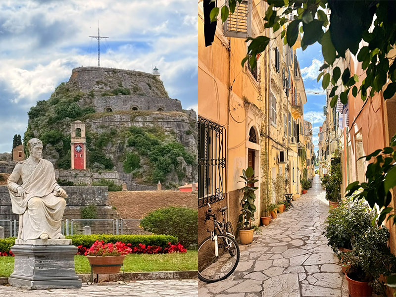 Corfou old town et old fortress 
