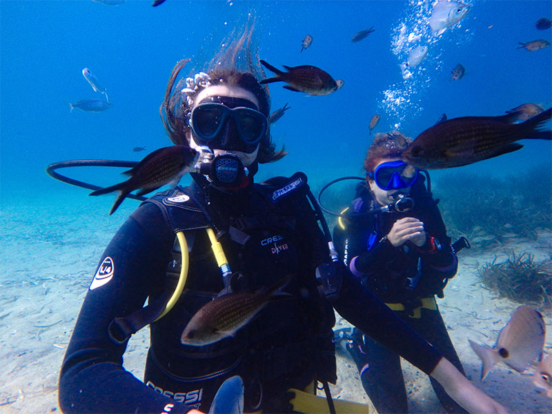 plongée sous marine à Corfou en Grèce