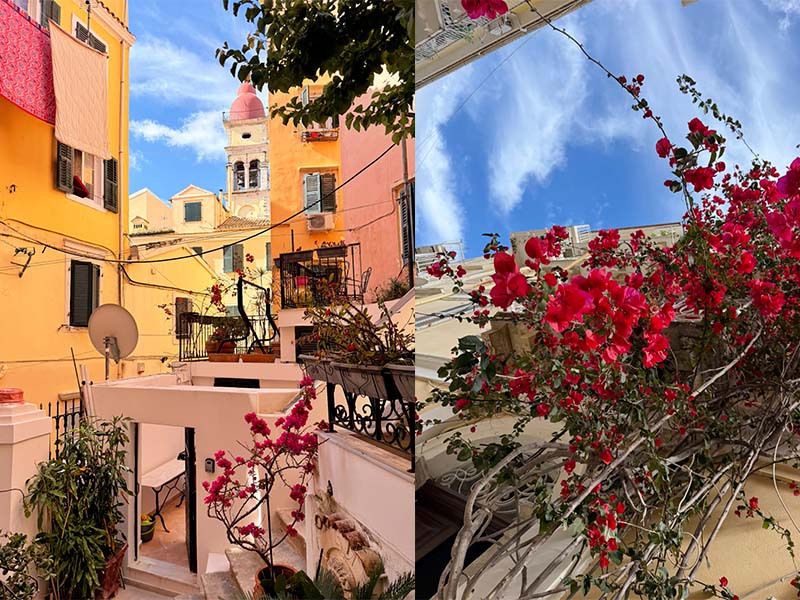 corfu old town en Grèce ruelles 