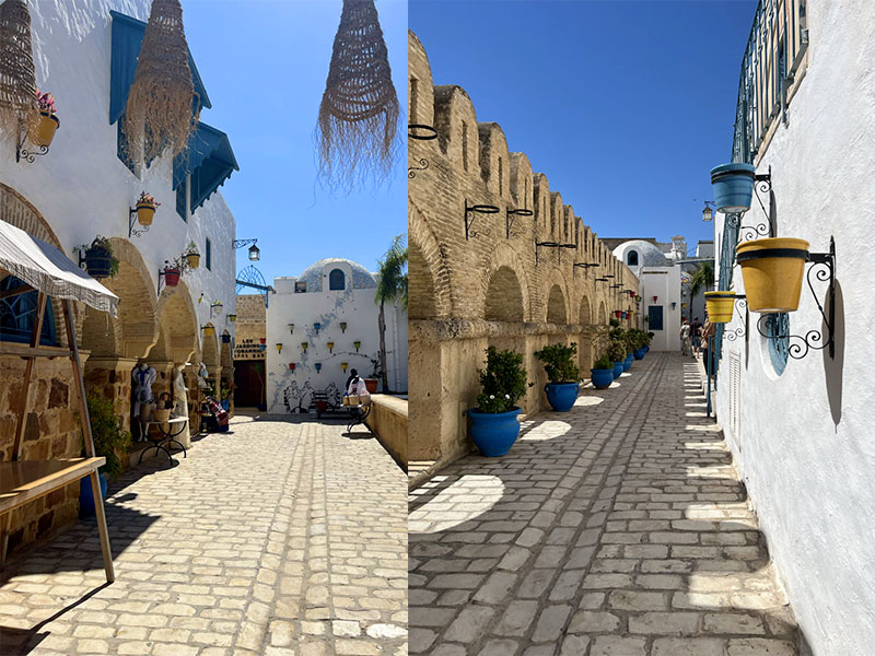 ruelles colorées sidi bou said tunisie