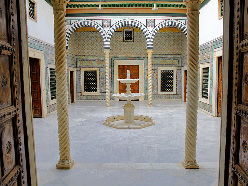 Musee bardo a Tunis en colonie