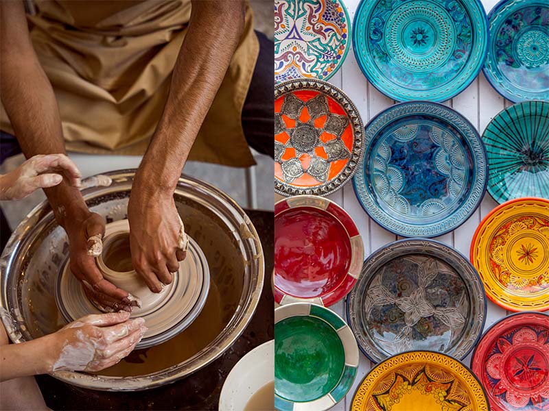 atelier de poterie en tunisie en colonie de vacances