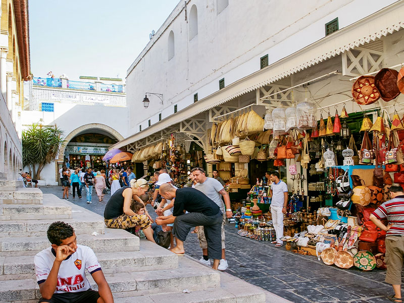 Souk de Tunisie en colonie de vacances toussaint