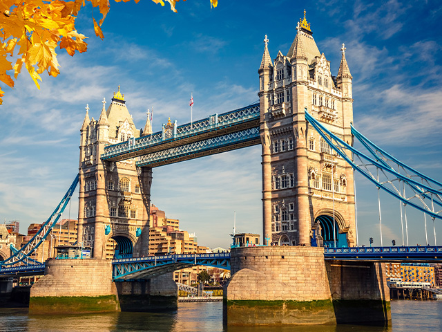 Vue d'automne en colo de vacances à Londres pour les pré ados