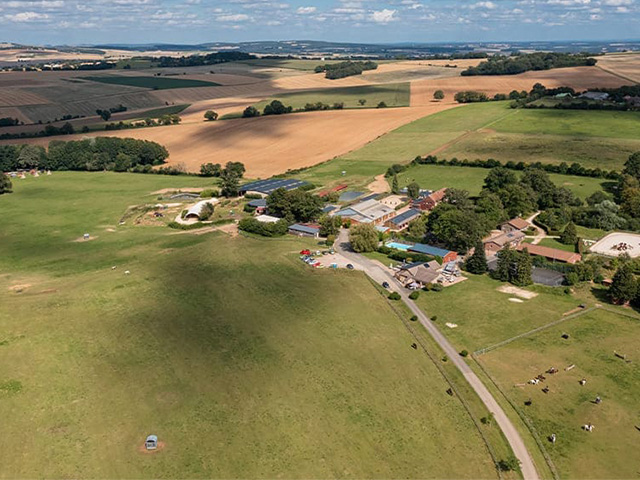 Vue d'ensemble sur le paysage de la classe scolaire