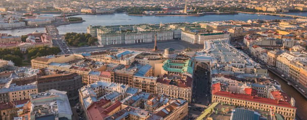 Vue du ciel de St Peterbourg