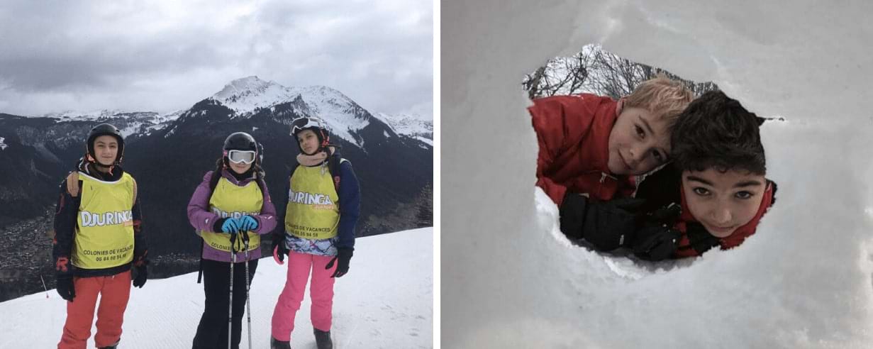 Enfants en colo cet hiver à la neige en février