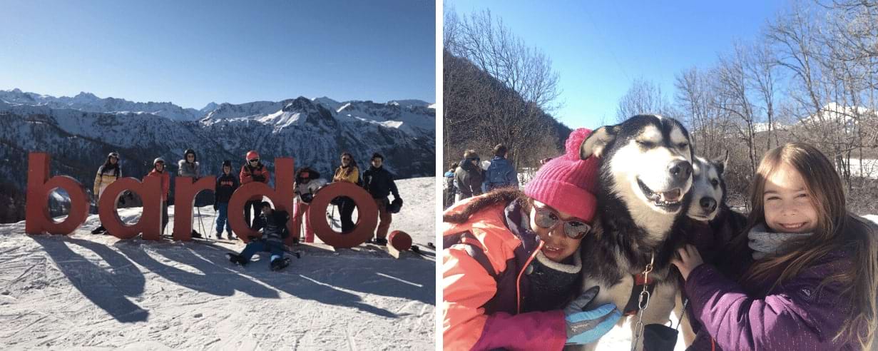 Enfants en colo à la neige cet hiver en Italie et en France 