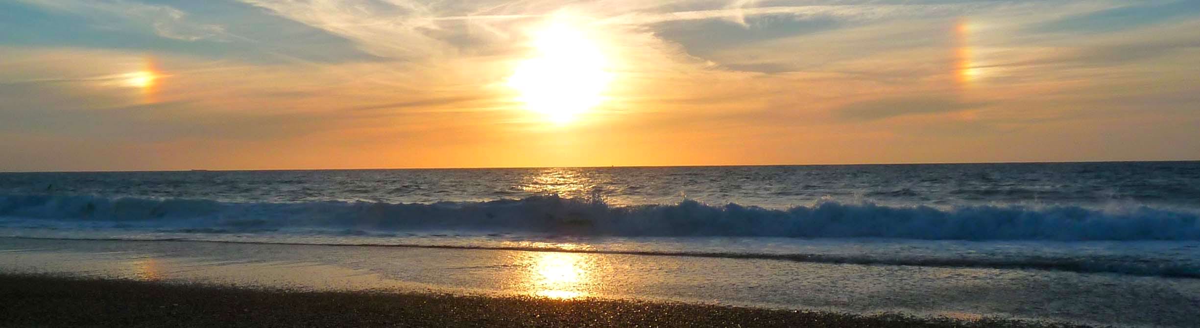 Paysage de bord d'ocean Mimizan