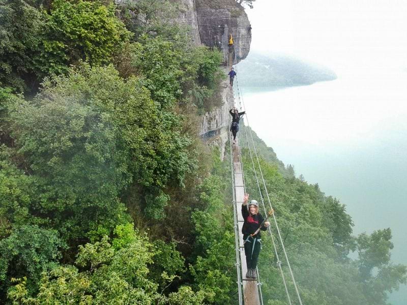 Photo d'un pont en colo cet été