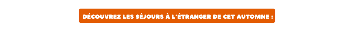 Découvrez nos séjours à l'étranger pour l'automne 2023