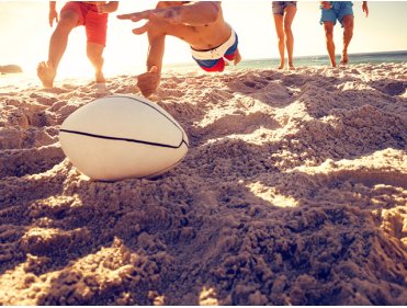 Rugby, surf and beach