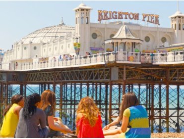 Bain linguistique en bord de mer