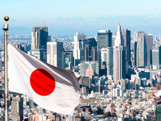 Paysage citadin au Japon été