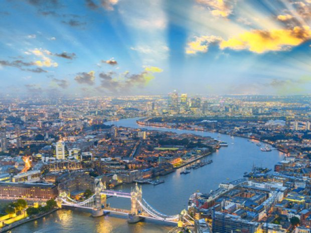 paysage panoramique londres colonie de vacances hiver