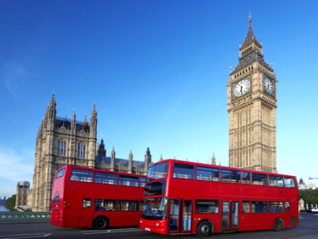 big ben et bus londoniens sejour angleterre fevrier 