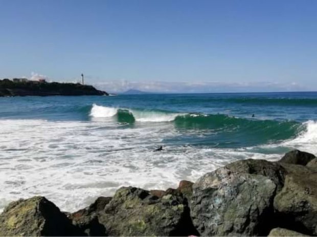 Vue océan depuis Anglet en colo de vacances