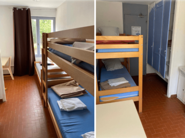 Chambre dans le centre de colo de vacances du Haut Peyron 