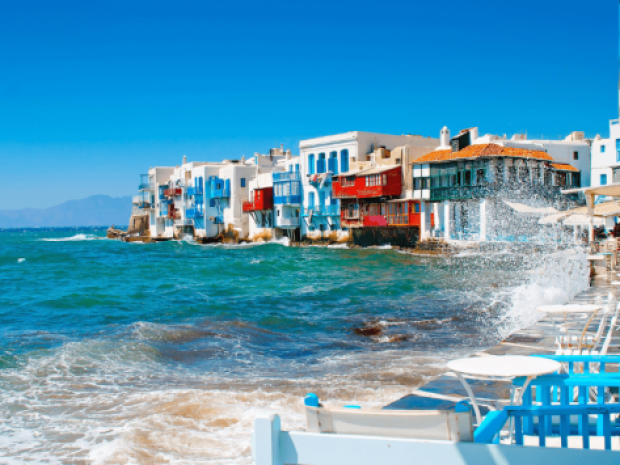 Paysage en Grèce en colo de vacances en itinérance de cet été