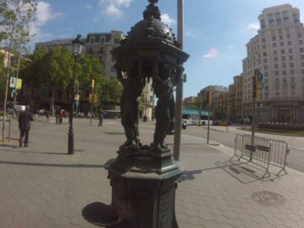 Statuts de Barcelone vue durant la colonie de vacances