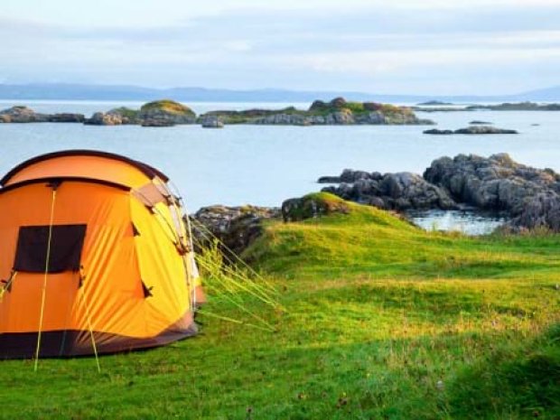 Bivouac en bord de mer en Irlande