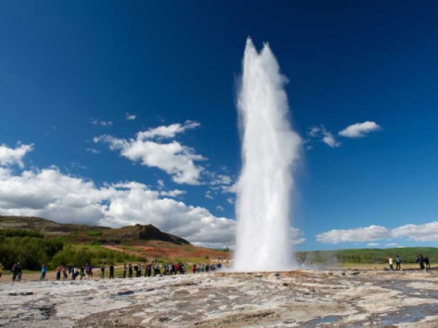 Visite des geyser d'Islande en colonie de vacances pour ados