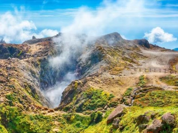 Cratère la Soufrière en Guadeloupe