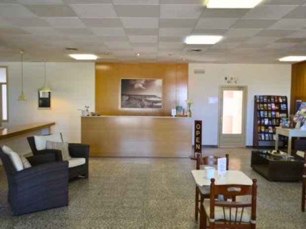 Hall d'entrée du centre d'hébergement en Espagne cet été